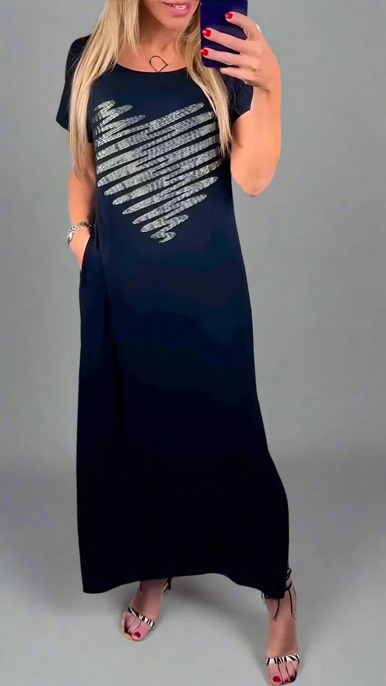 Isla | Women Printed Maxi Dress | Functional Style