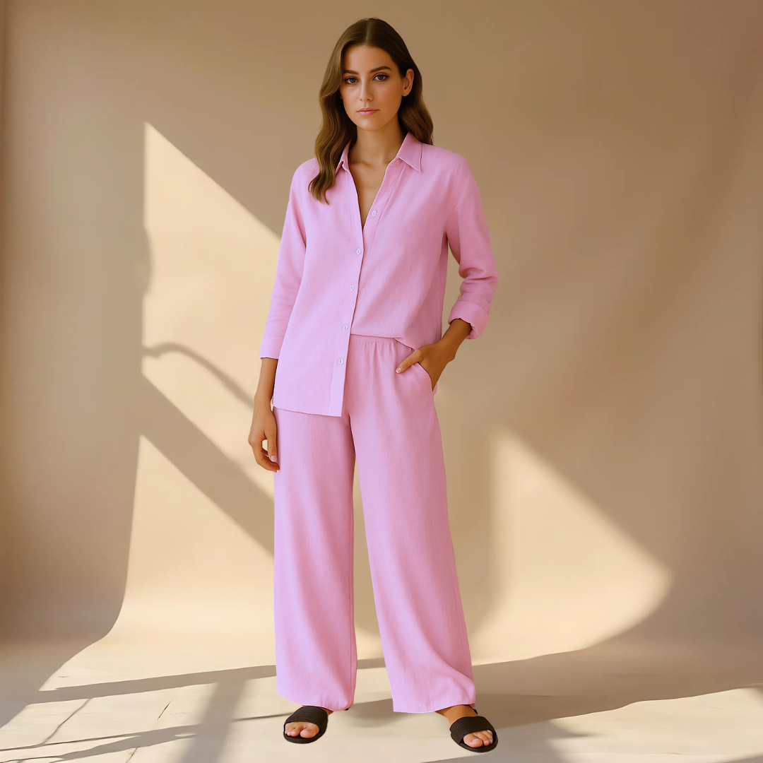 Remi | Women’s Buttoned Two-Piece Set | Functional Classic