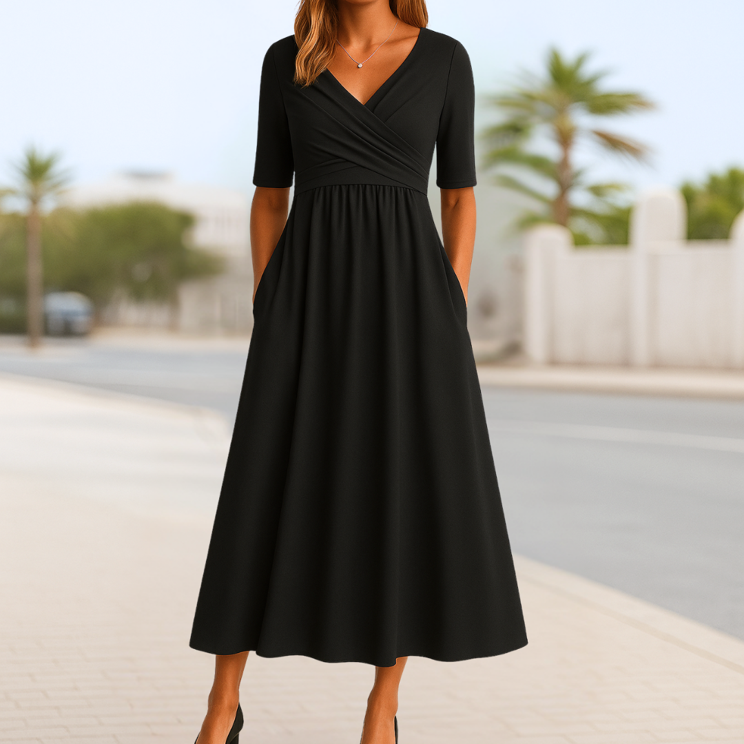 Sophia™ | Short Sleeve Wrap Dress