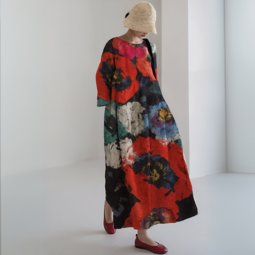 Milla | Women Floral Maxi Dress | Loose Fit