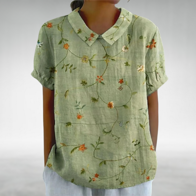 Sophia™ - Retro floral blouse