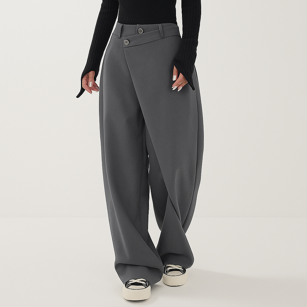 Ruby | Women’s Asymmetrical Baggy Pants | Bold Comfort