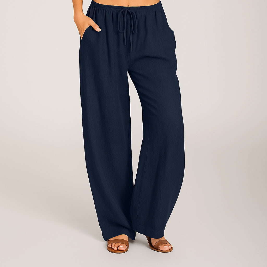 Averie | Women’s Breathable Linen Trousers | Relaxed Elegance