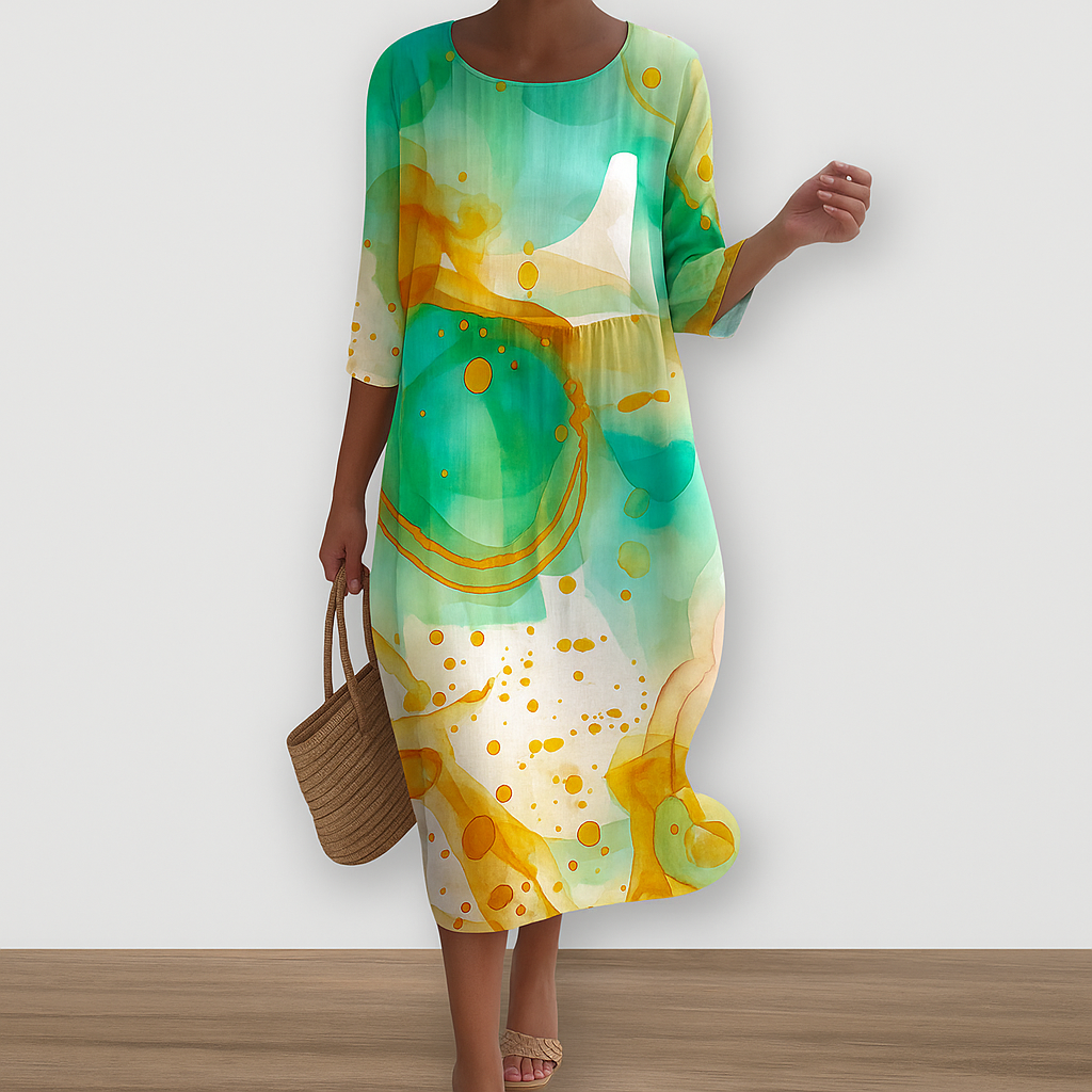 Miranda | Women Elegant Maxi Dress | Floral Design