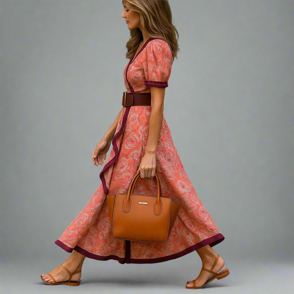 Vivi | Women Floral Midi Dress | Elegant Fit