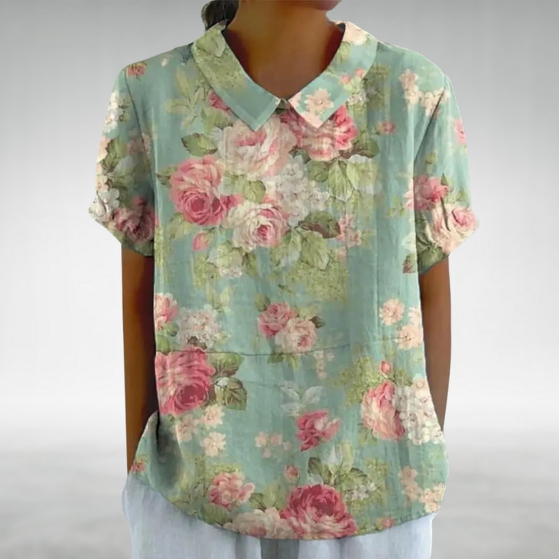 Sophia™ - Retro floral blouse