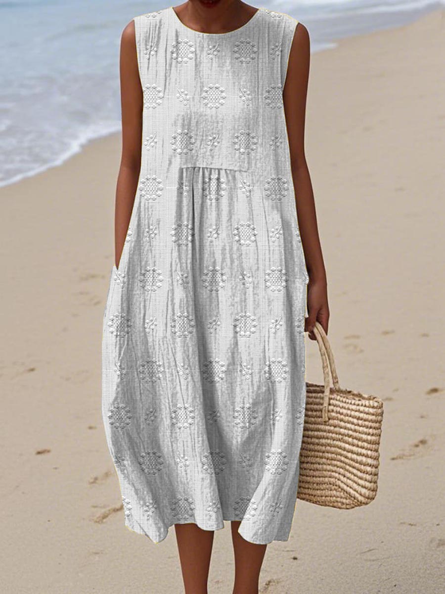 Shayla | Women Sleeveless Midi Dress | Breezy Comfort