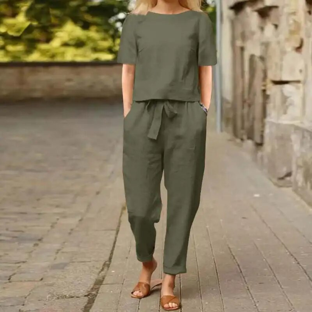Alea - Comfortable Linen Jumpsuit