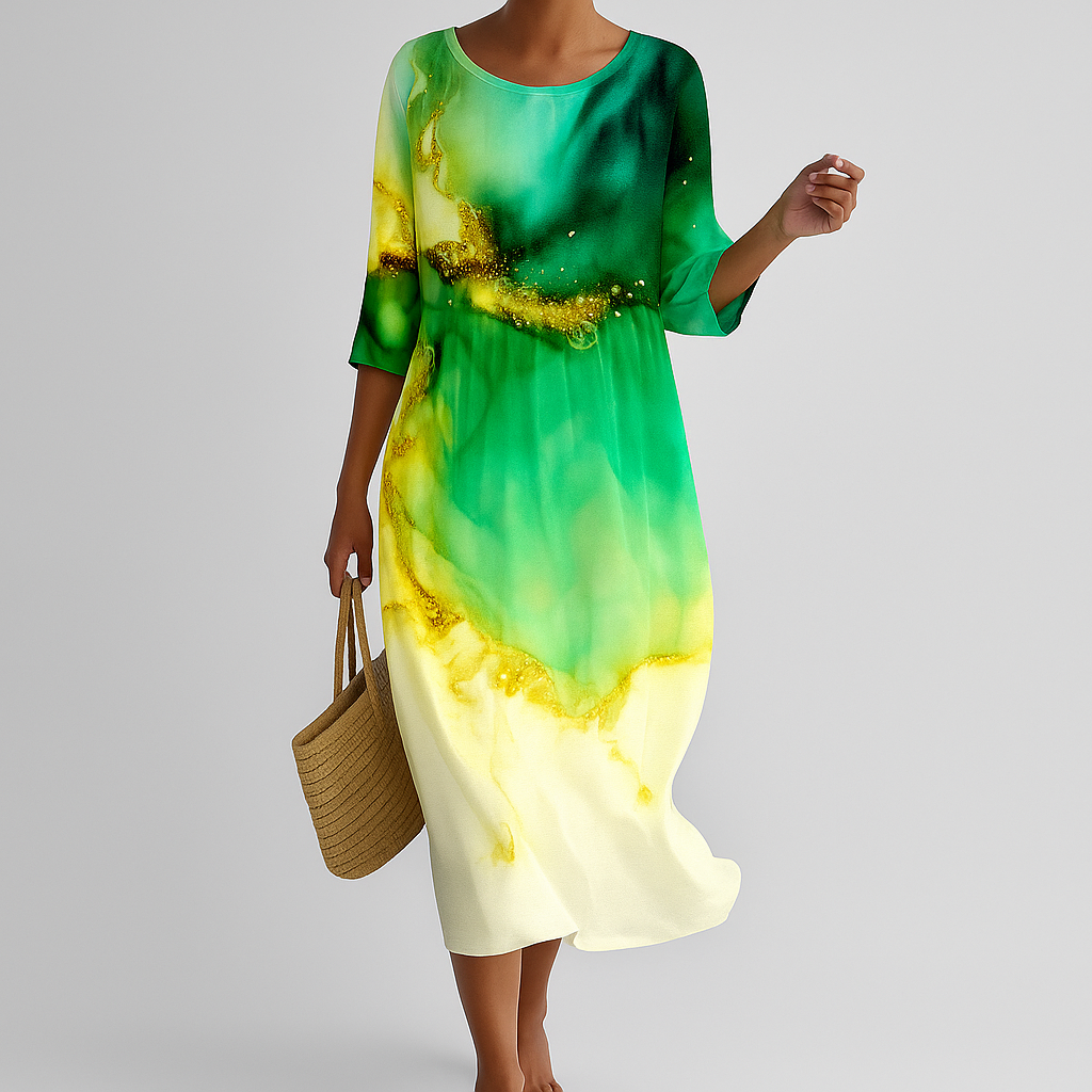 Miranda | Women Elegant Maxi Dress | Floral Design