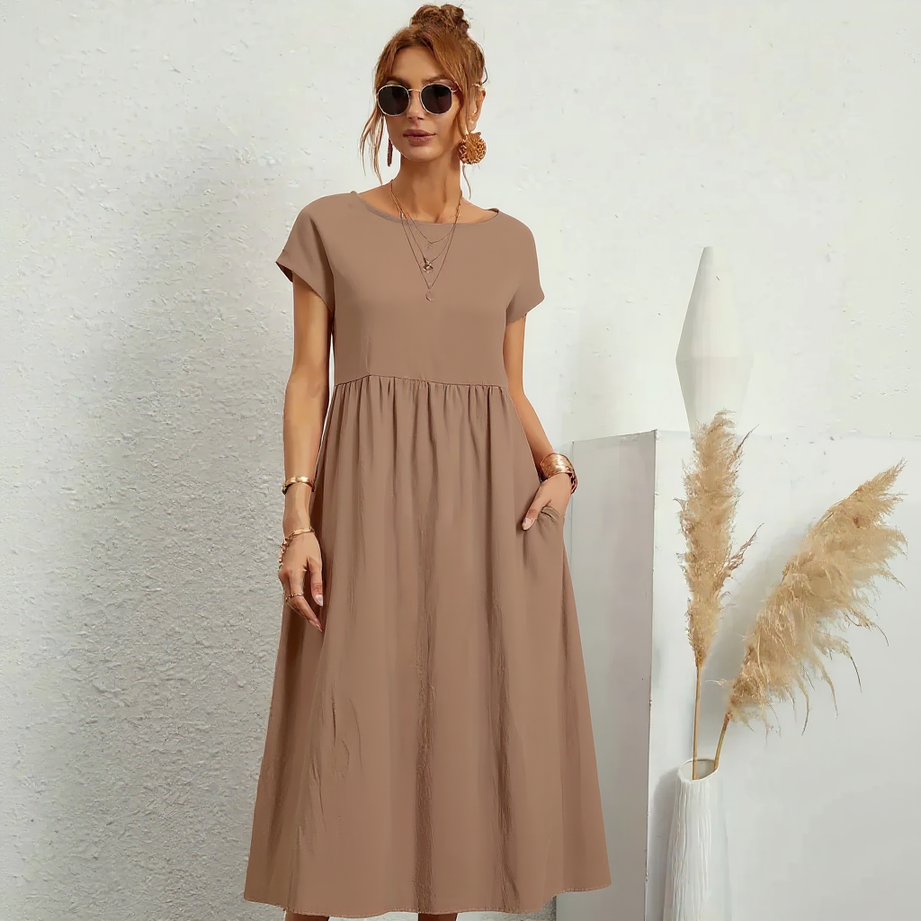 Harper | Women Breathable Midi Dress | Relaxed Fit