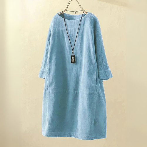 Morgan | Women Corduroy Tunic Dress | Relaxed Fit