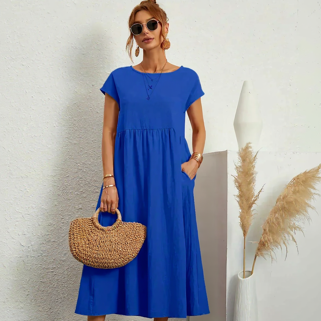 Harper | Women Breathable Midi Dress | Relaxed Fit