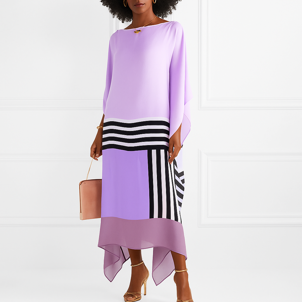Isla | Women Striped Patchwork Dress | Flowy & Versatile