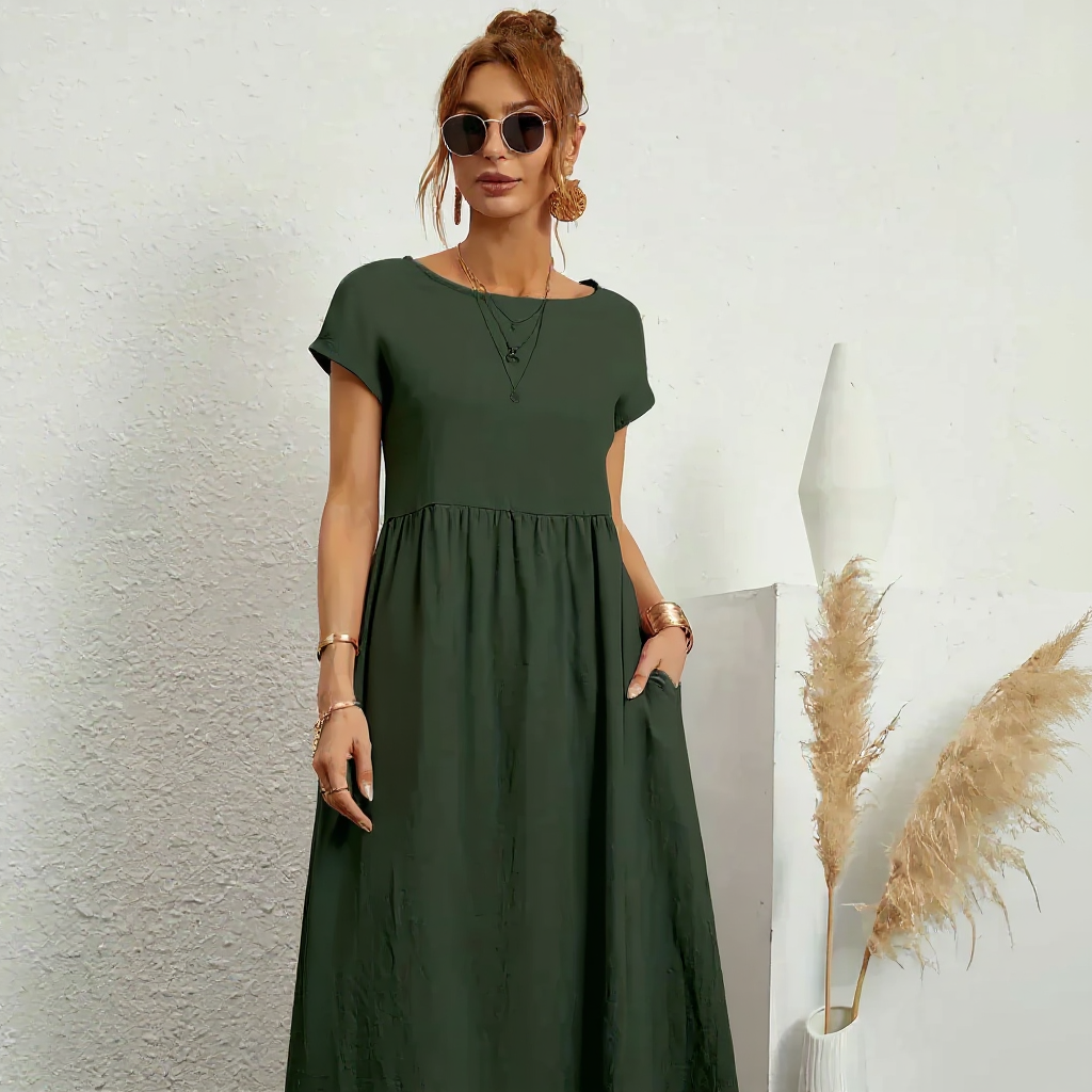 Harper | Women Breathable Midi Dress | Relaxed Fit