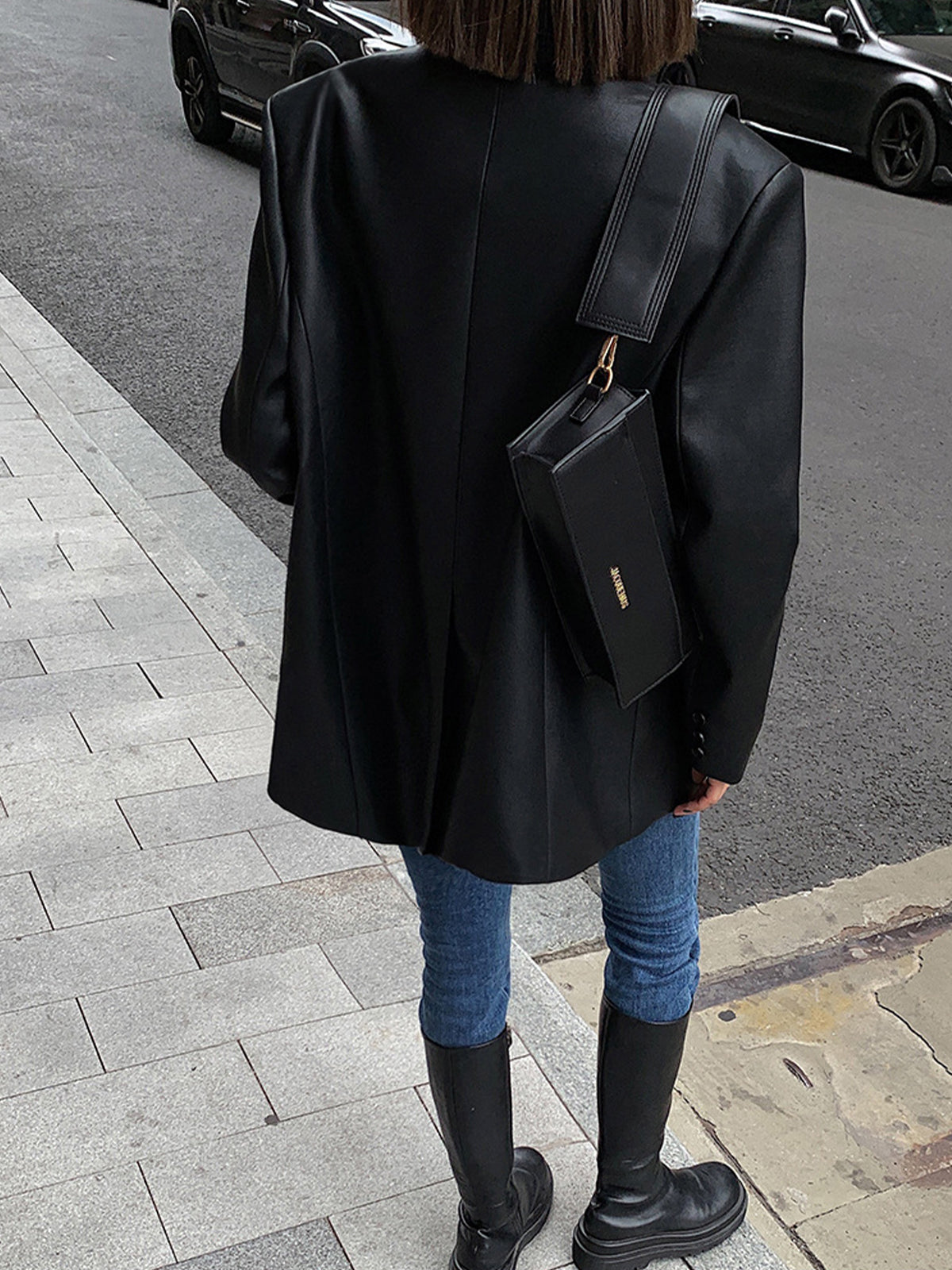 Zara | Women Faux Blazer | Longline & Structured
