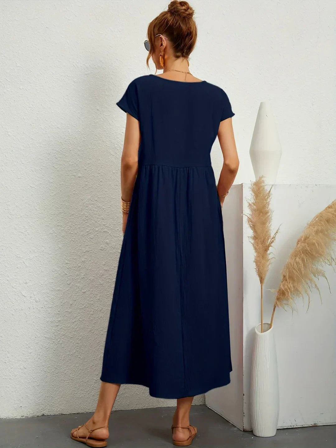 Harper | Women Breathable Midi Dress | Relaxed Fit