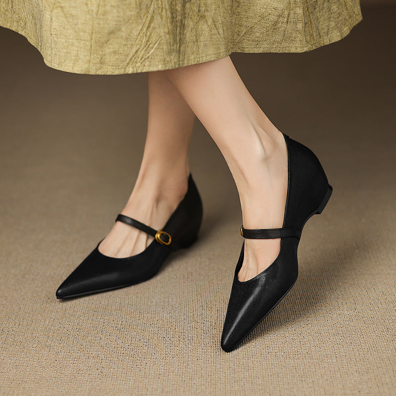 Grace - Genuine Leather Heels