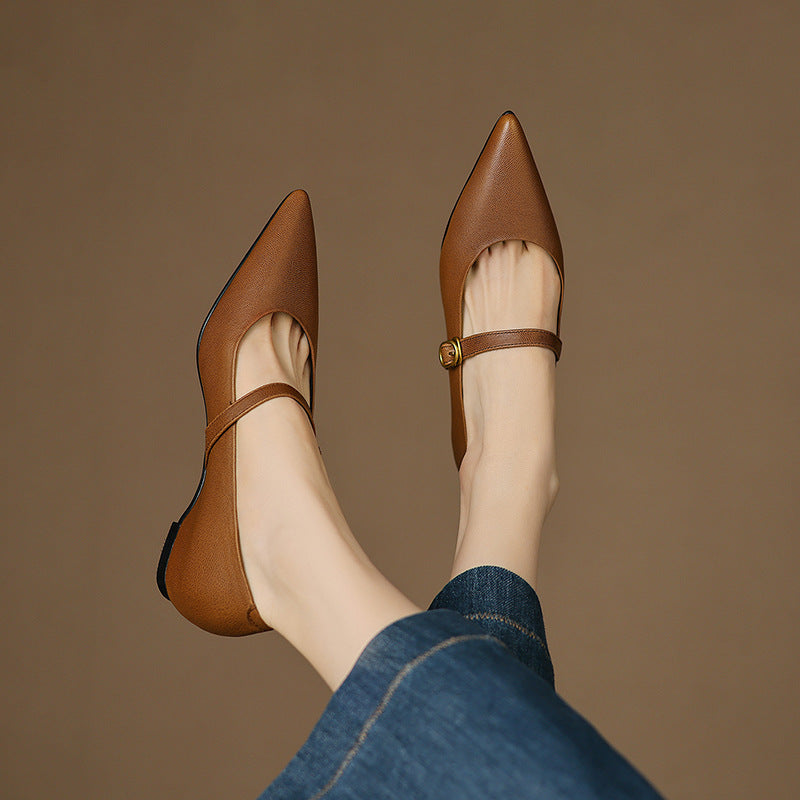Grace - Genuine Leather Heels