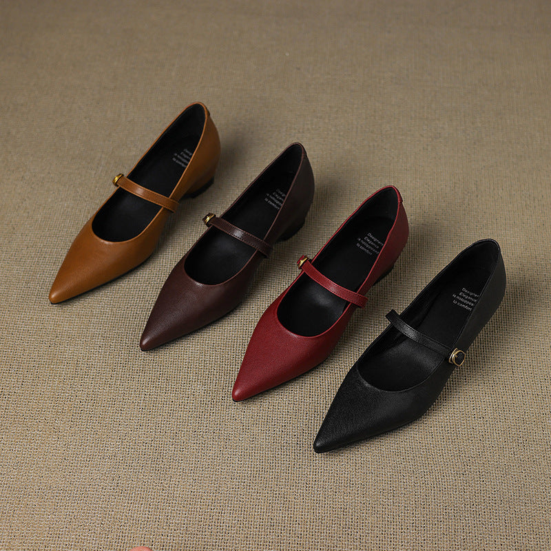 Grace - Genuine Leather Heels