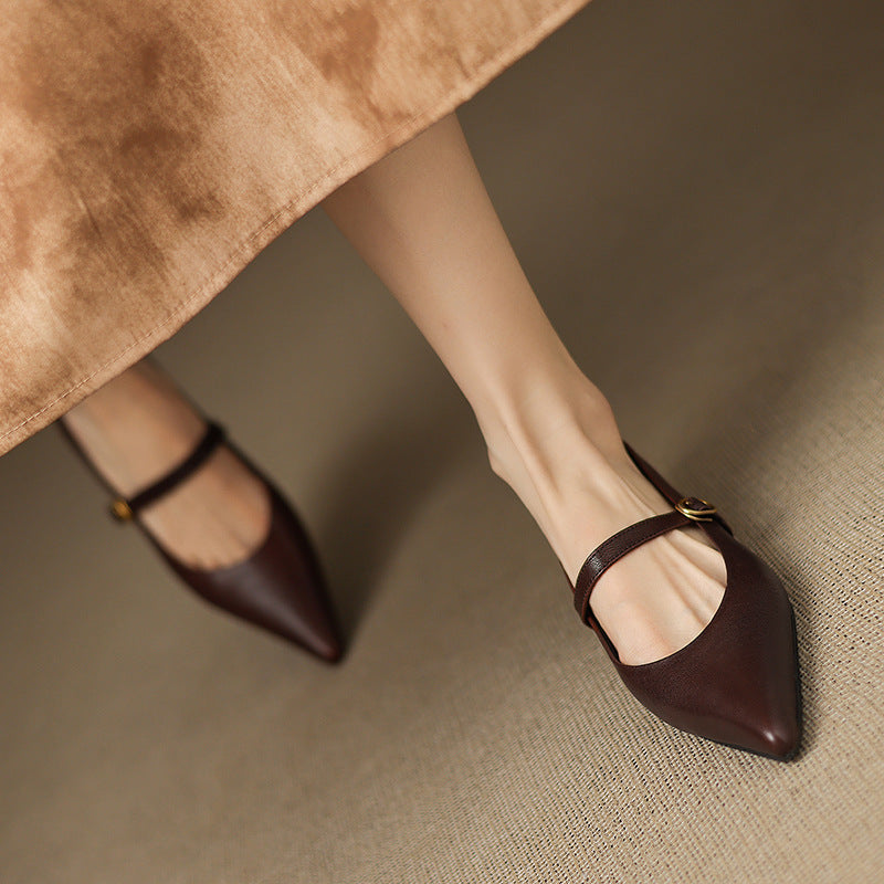 Grace - Genuine Leather Heels