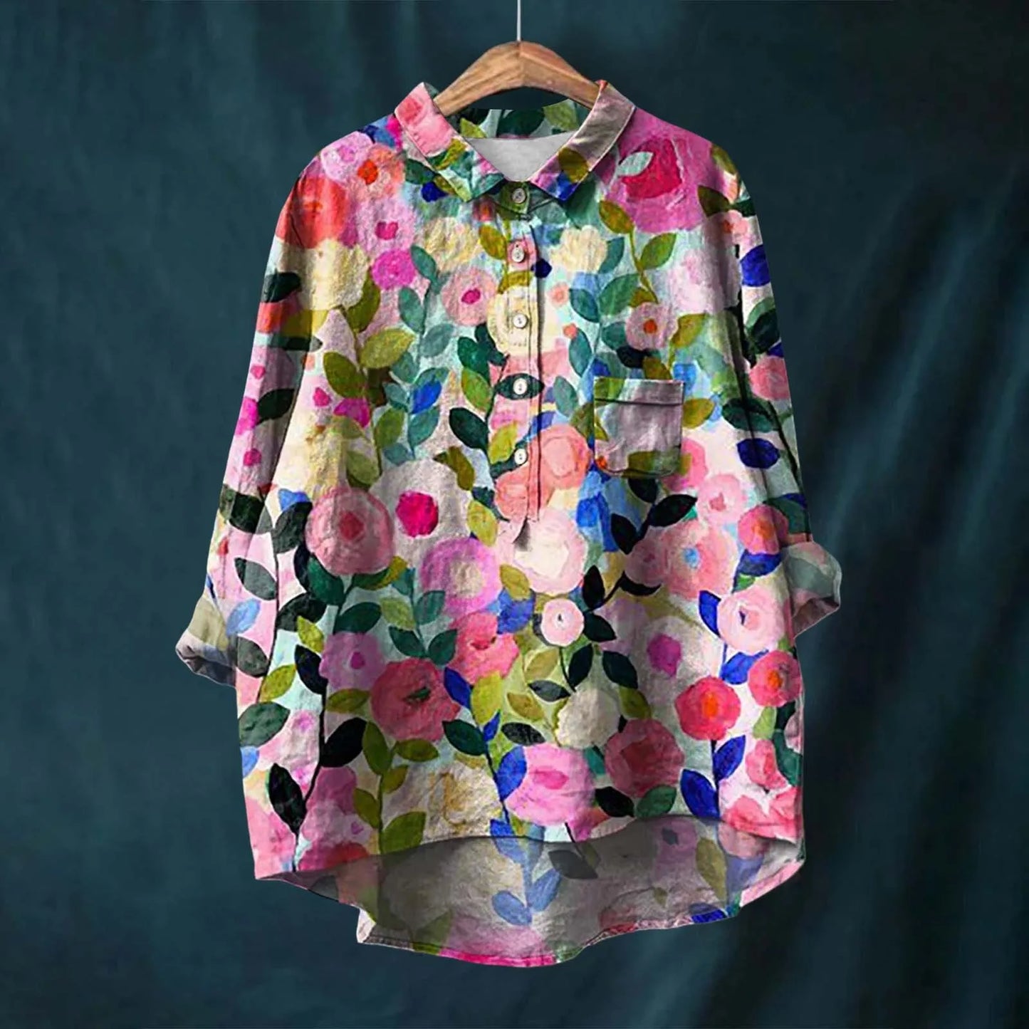 Anni | Women Breathable Linen Shirt | Relaxed Fit