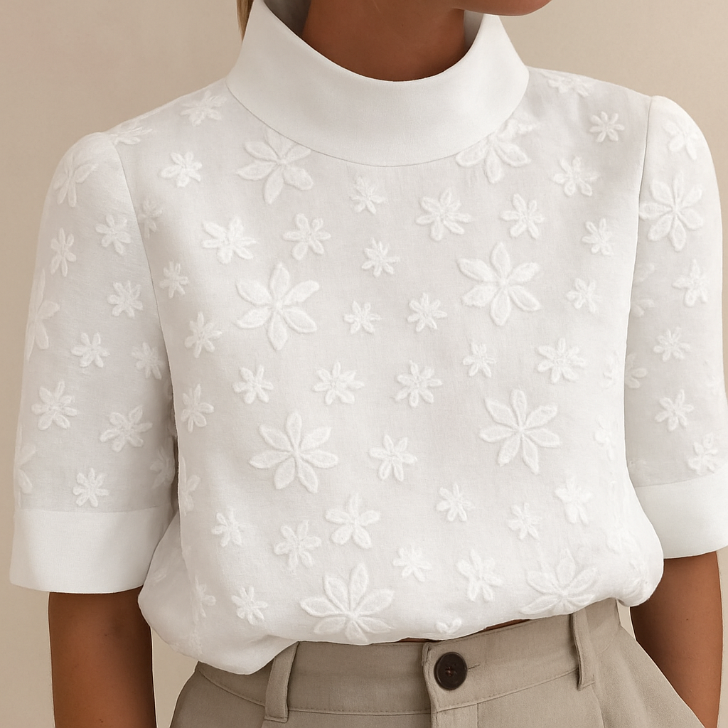 Liana | Women Floral Button Blouse | Elegant Lightweight