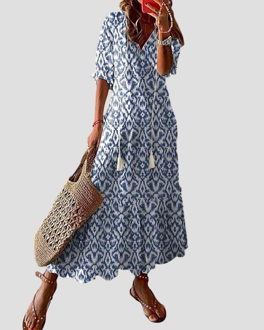 Tahlia | Women Relaxed Boho Dress | Lightweight & Print