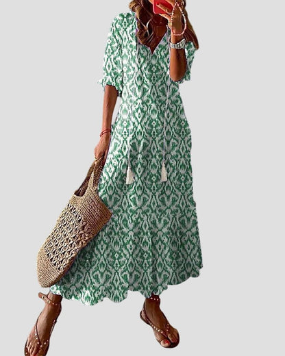 Tahlia | Women Relaxed Boho Dress | Lightweight & Print