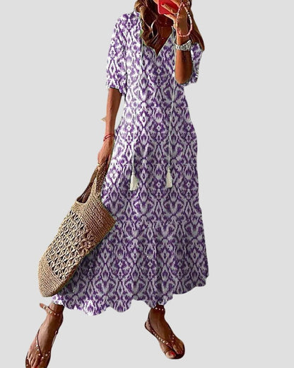 Tahlia | Women Relaxed Boho Dress | Lightweight & Print