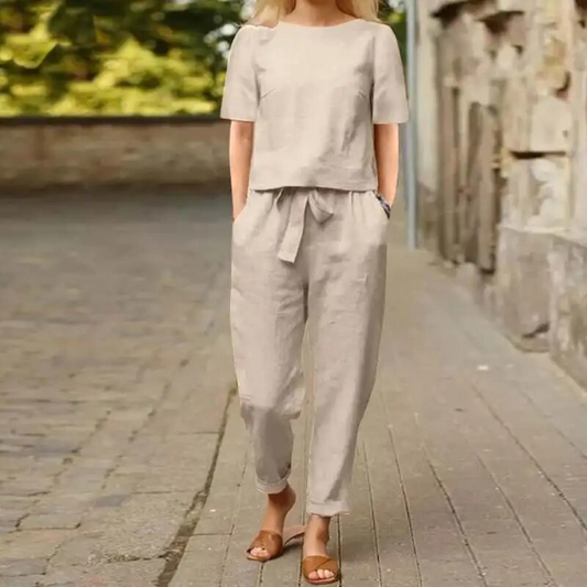Alea - Comfortable Linen Jumpsuit