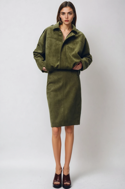 Matilda™ - Suede Green Jacket