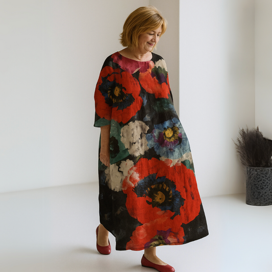 Milla | Women Floral Maxi Dress | Loose Fit