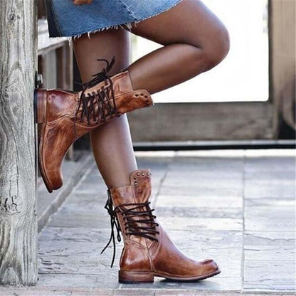 Megan™ - Lace-Up Boots