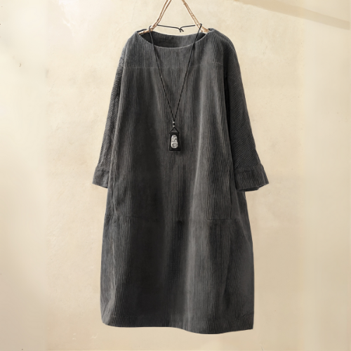 Morgan | Women Corduroy Tunic Dress | Relaxed Fit
