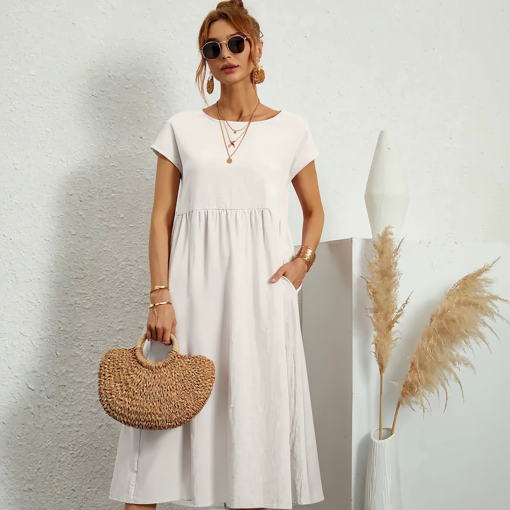 Harper | Women Breathable Midi Dress | Relaxed Fit