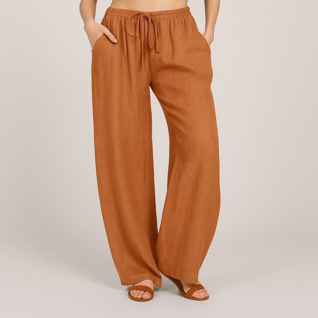 Averie | Women’s Breathable Linen Trousers | Relaxed Elegance