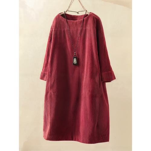 Morgan | Women Corduroy Tunic Dress | Relaxed Fit