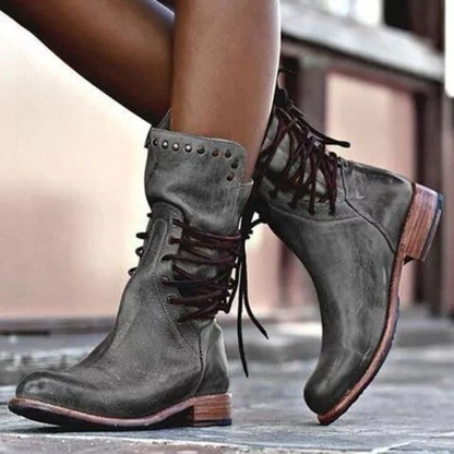 Megan™ - Lace-Up Boots