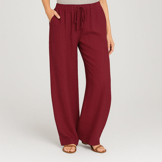 Averie | Women’s Breathable Linen Trousers | Relaxed Elegance