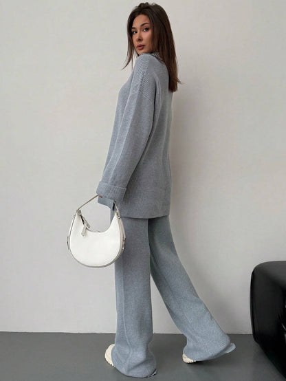 Ella | Women Relaxed Knit Lounge Set | Soft Stretch