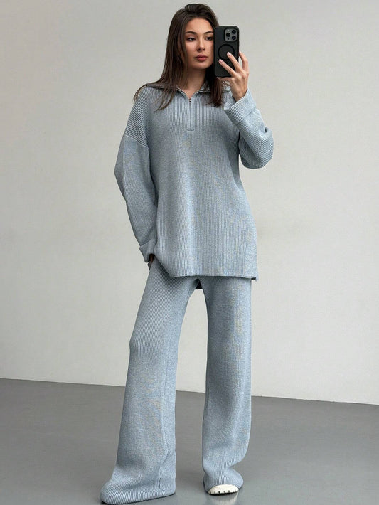 Ella | Women Relaxed Knit Lounge Set | Soft Stretch