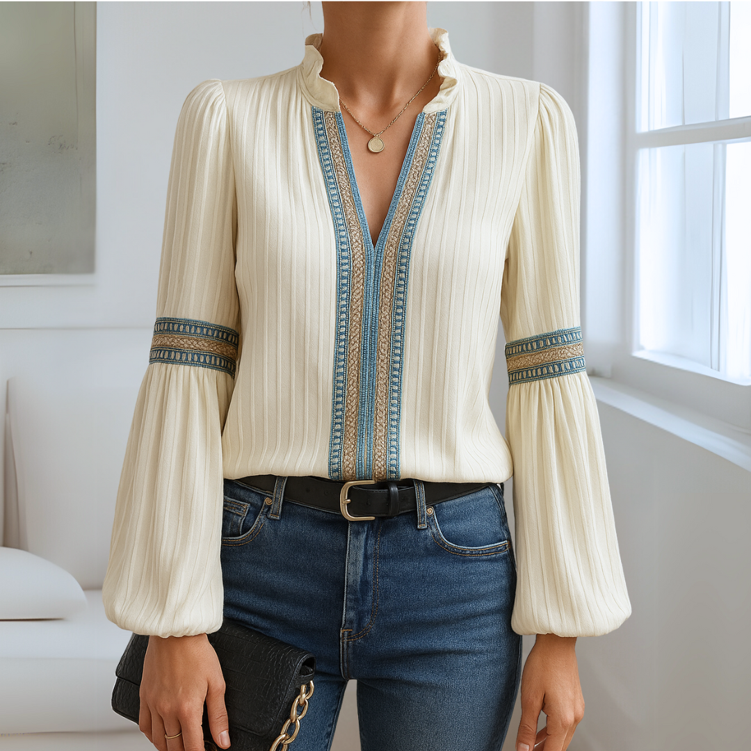 Kate™ - Lace V-Neck Blouse