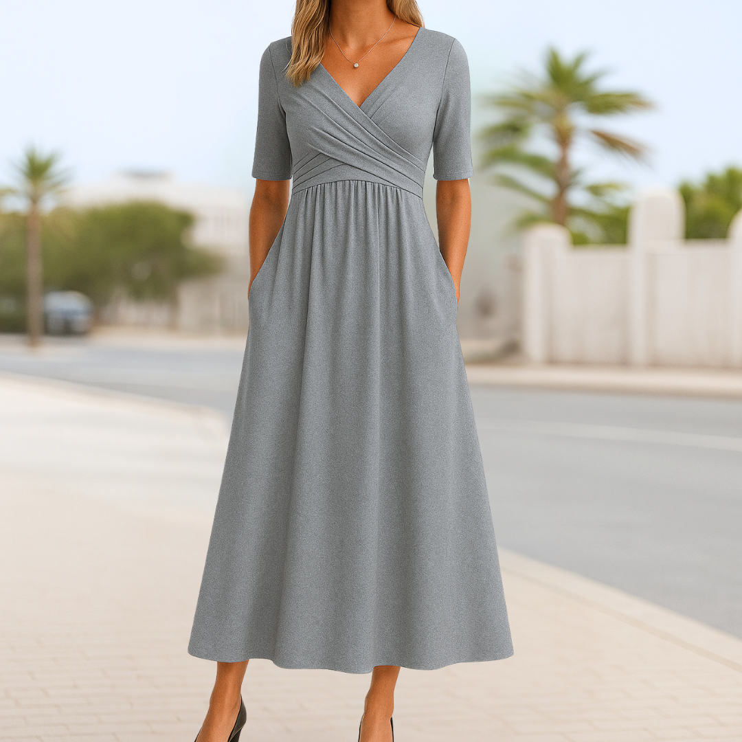 Sophia™ | Short Sleeve Wrap Dress