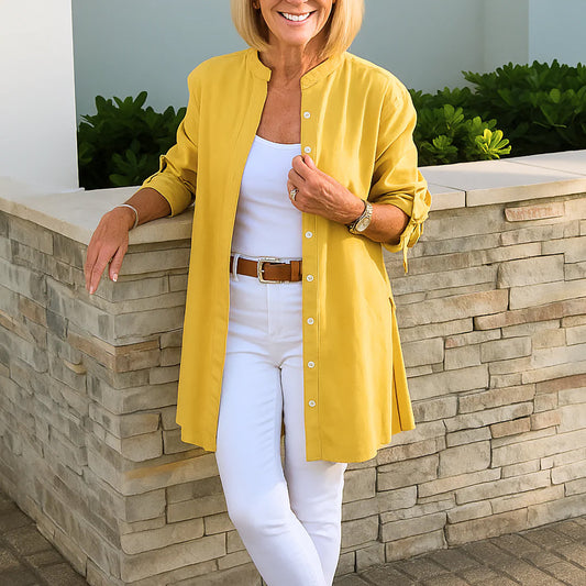 Harper | Women Button-Up Long Sleeve Shirt | Versatile & Easy-Care