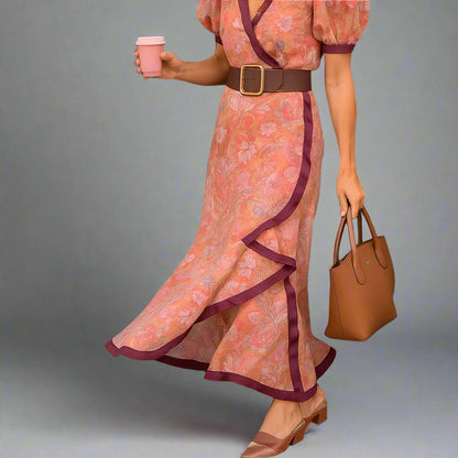 Vivi | Women Floral Midi Dress | Elegant Fit