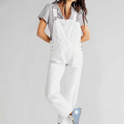 Tayla | Women Structured Denim Jumpsuit | Functional Detail