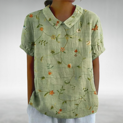 Sophia™ - Retro floral blouse