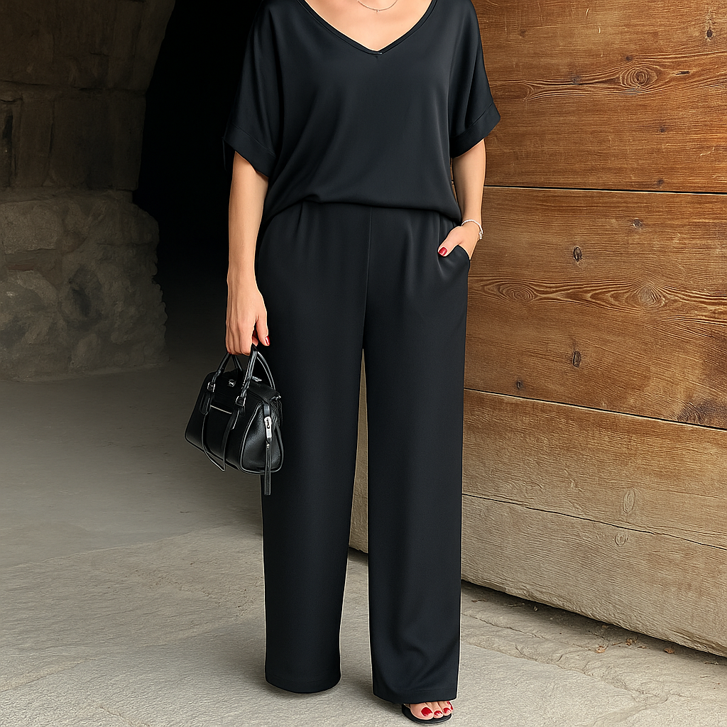 Matilda | Women Draped Two-Piece Set | Effortless Elegance