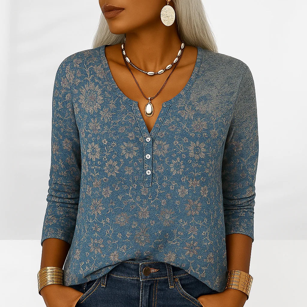 Kendra | Women’s Floral Blouse | Breathable Elegance