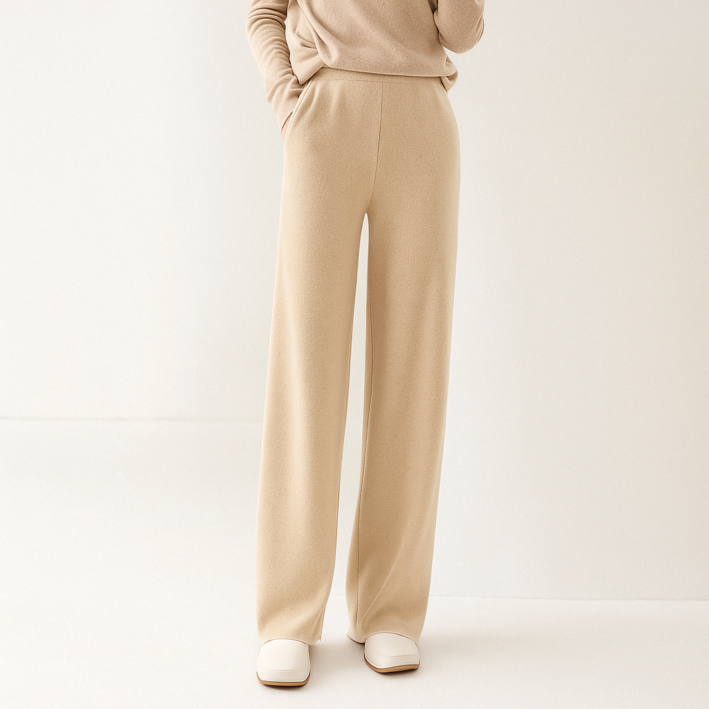 Mira | Women Tapered Wool Pants | High-Waist